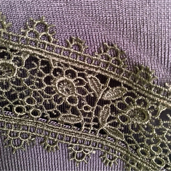 Zara Navy Knit Lace Cami - Picture 7 of 8